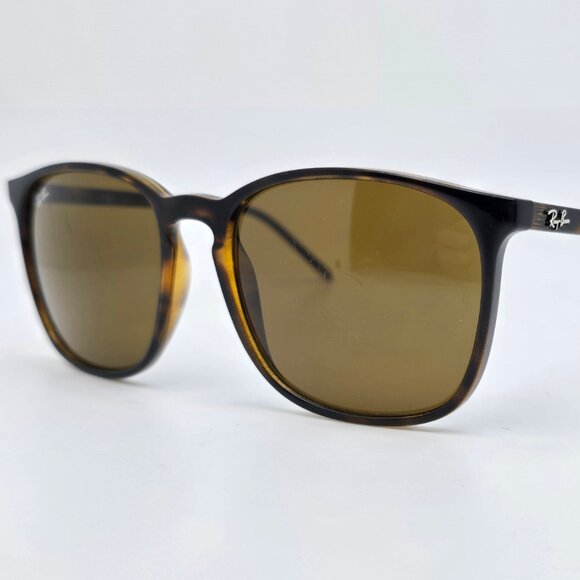 Ray-Ban RB4387 710/73 Polished Light Havana Frame B-15 Brown Lens Sunglasses - Picture 1 of 13